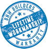 Lifetime workmanship warranty badge